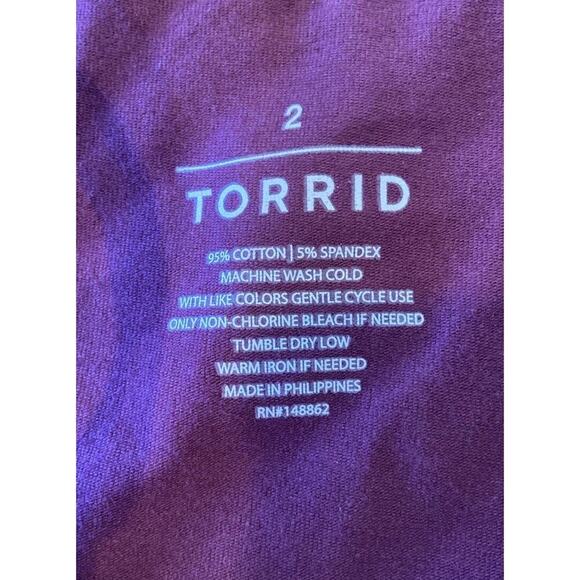 NWT $22.50 Torrid High Neck Tank Top Size 2 Women’s Purple - Picture 3 of 6